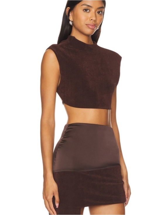 REVOLVE Khanum’s Backless Asymmetric Two Piece Set in Mocha - Picture 3 of 12